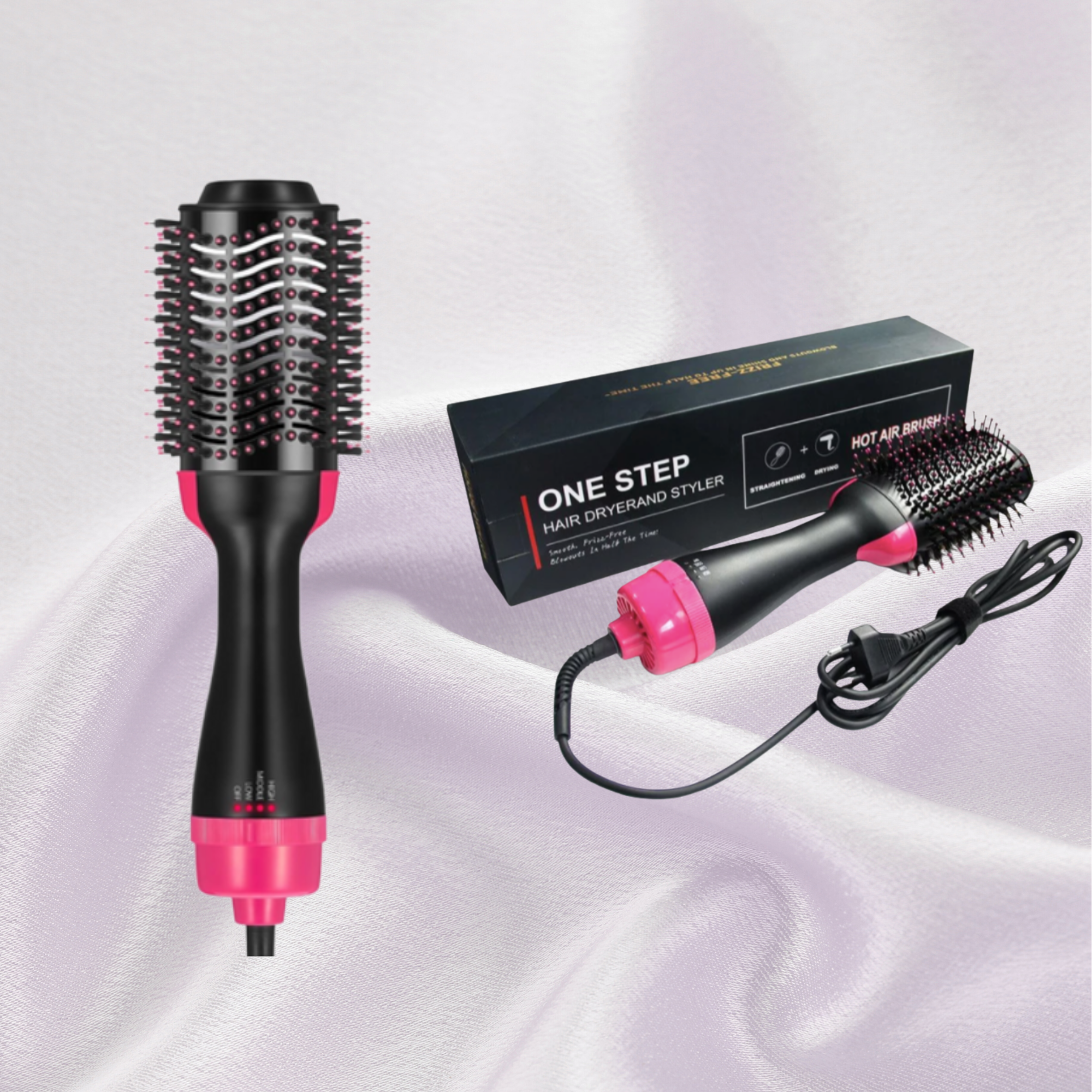 Cepillo secador y voluminizador Rosa